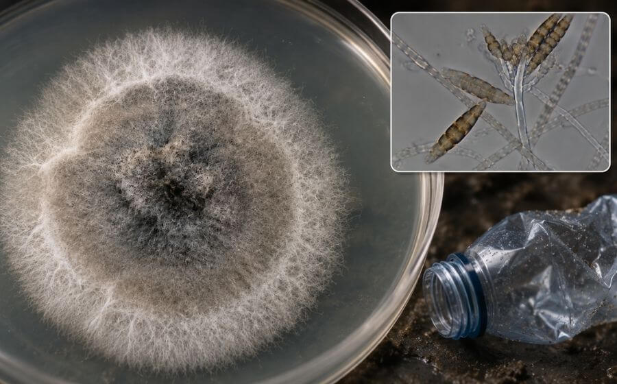 гъбата Pestalotiopsis microspora разгражда пластмаса